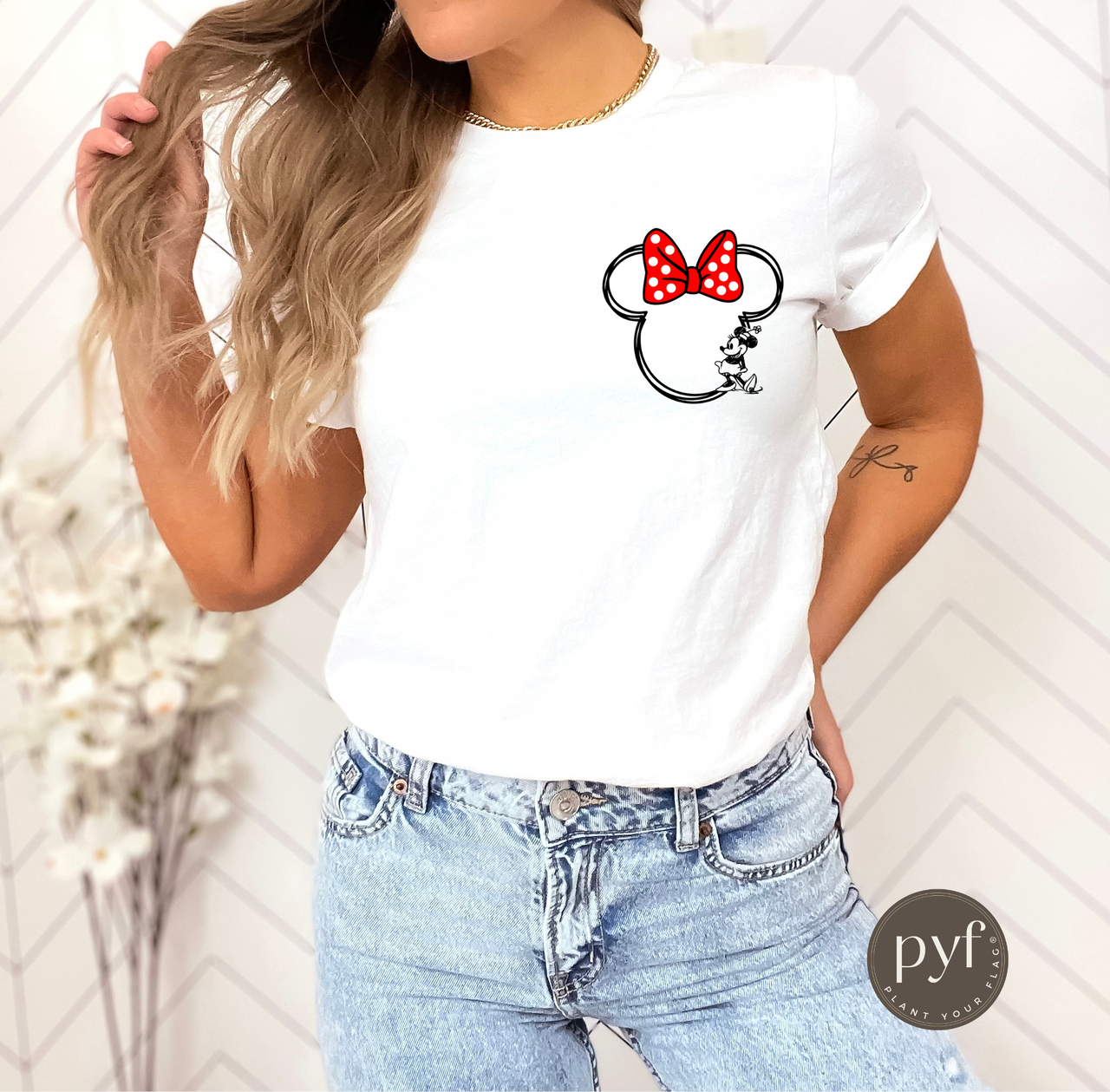 Minnie Tee - Polka Dot Bow