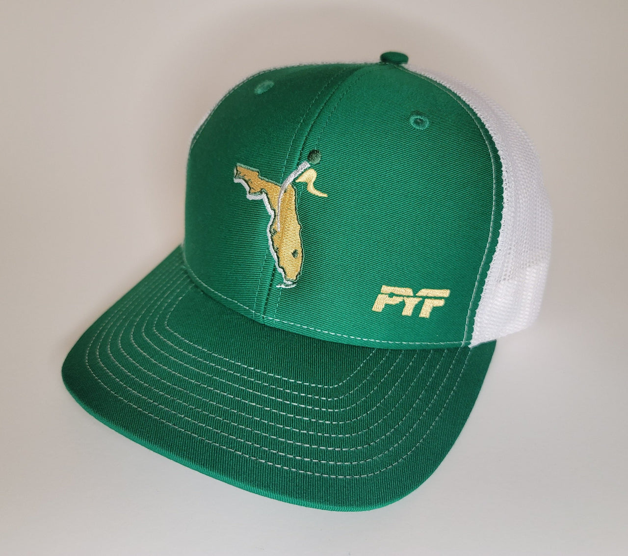 CXII Mesh Hat - Tampa, Florida (Gold State/Green-White)